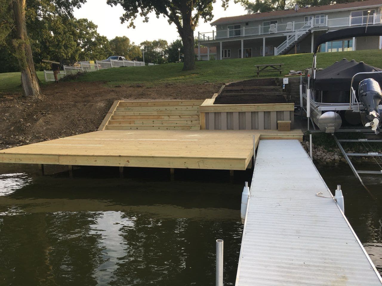 Lakefront Deck and Seawall Transformation image